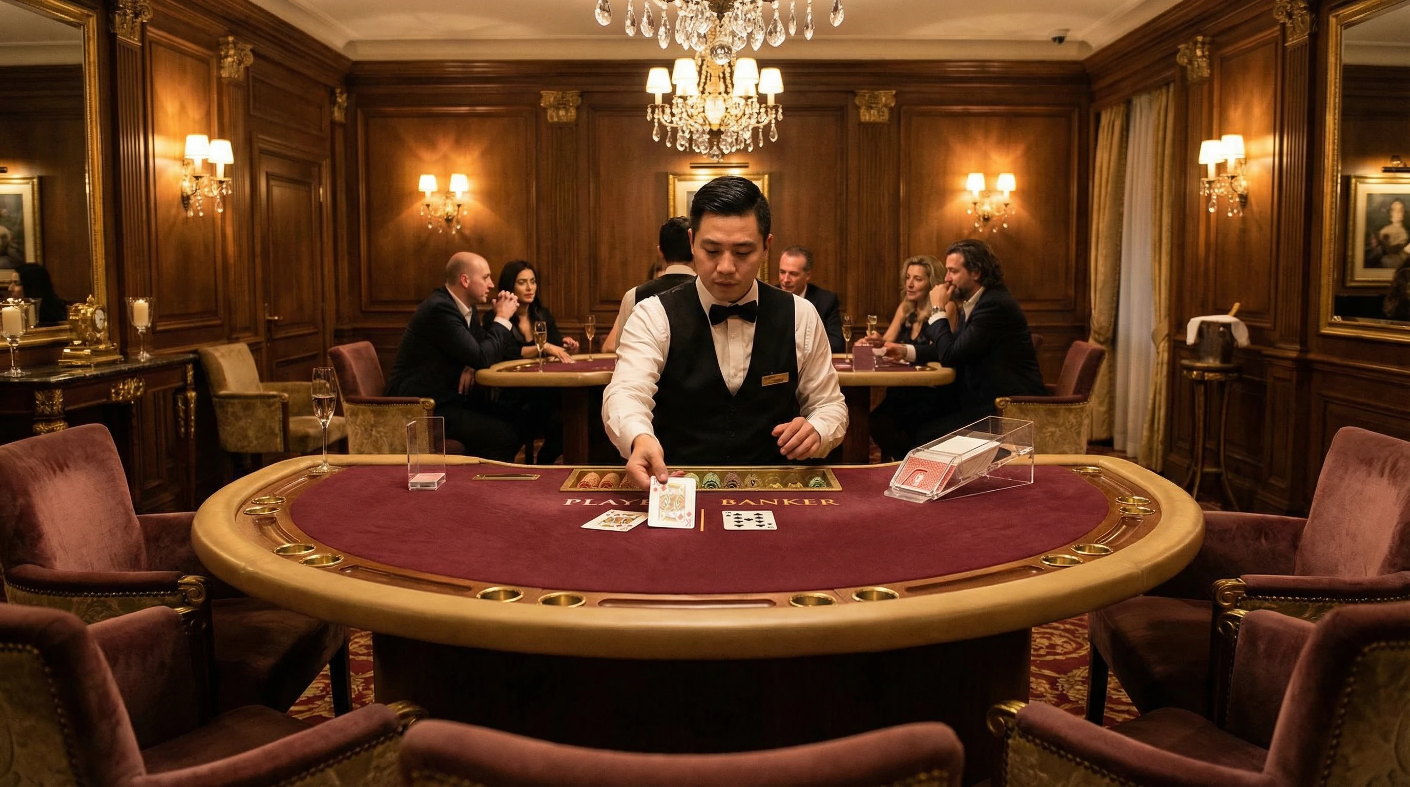 Bacará no Ganhei Bet - Jogo de cartas elegante